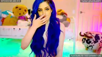 kati3kat шмара трахает себя за токены во фри