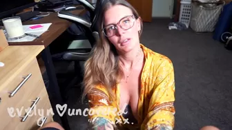 Evelyn aka evelynuncovered onlyfans uniformed beauty fucks with sex machine